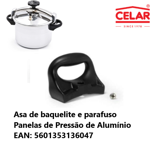 Asa De Baquelite Panelas De Pressao Alumínio Celar          