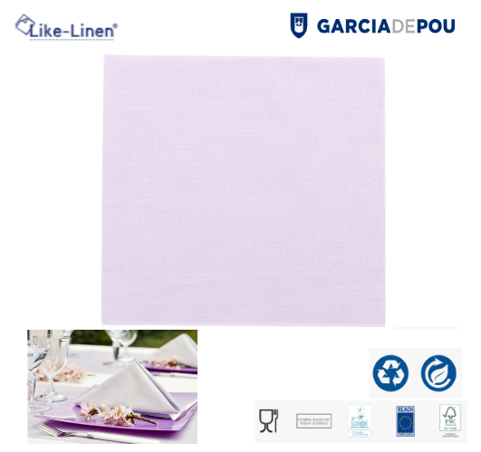 Guardanapos Like Linen 40X40Cm Parma Spunlace 50 Unid       