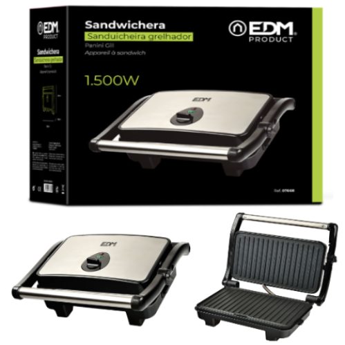 Sanduicheira-Grelhador 1500W 270X180Mm                      