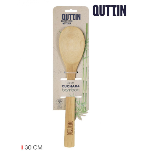 Colher Em Bambu 30Cm Quttin                                 