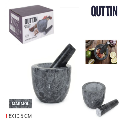 Almofariz Em Marmore 8X10,5Cm Quttin                        