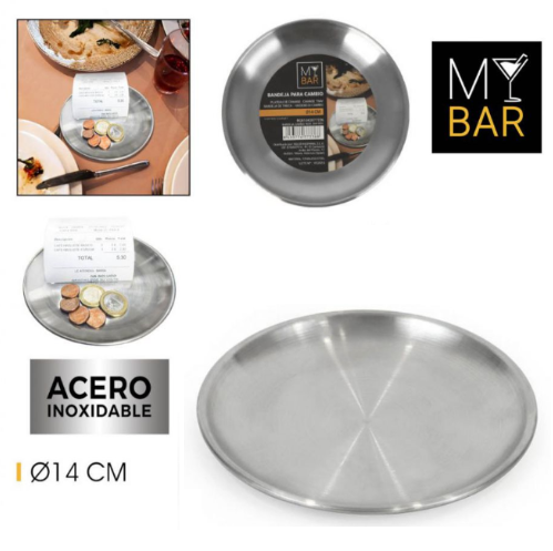 Bandeja Para Trocos Inox Diametro 14Cm Mybar                