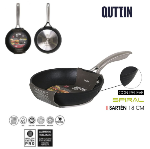 Frigideira Aluminio Todo Calor 18Cm Spiral Quttin           