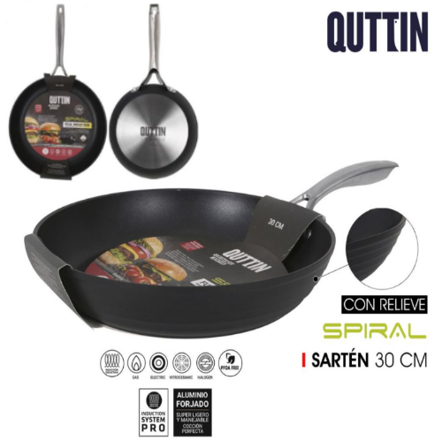 Frigideira Aluminio Todo Calor 30Cm Spiral Quttin           