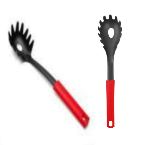 Colher Esparguete Nylon 32Cm Cabo Vermelho                  