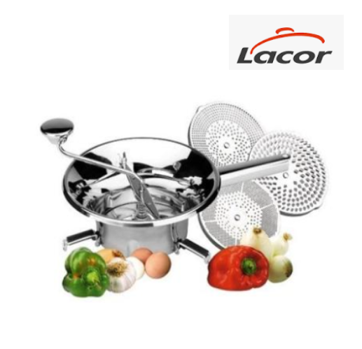 Passe Vite Inox 24Cm 1,5Lt C/3 Discos  Lacor                