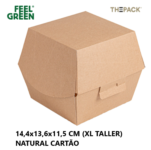 Concha Hamburguer  Xl  14,4X13,6X11,5Cm Cartao 50 Unid      