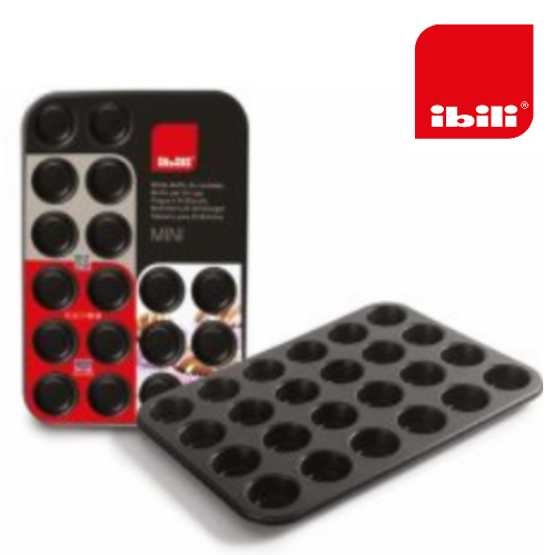 Molde Mini Muffin 38X26X2.3Cm 24 Cavidades Ø 5Cm Ibili      