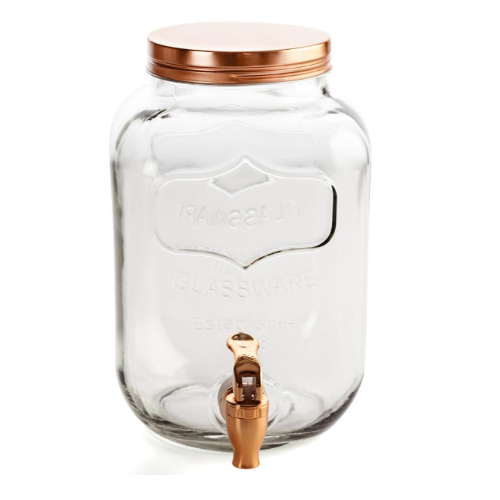 Dispensador De Bebidas 4L C/ Tampa Cobre Habitat Qd         