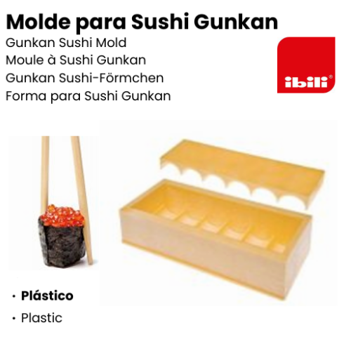 Molde Para Sushi Gunkan 19X7Cm Ibili                        