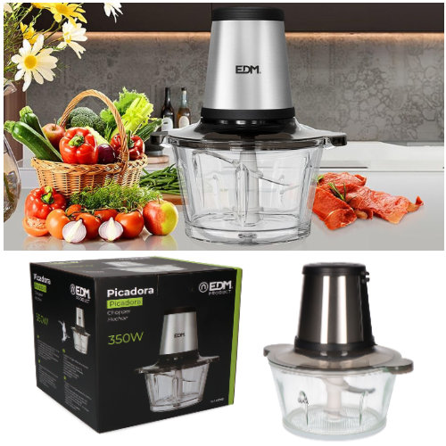 Picadora Laminas Inox 350 W 1,8 Lt Edm                      