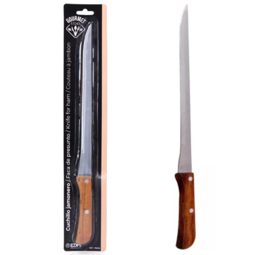 Faca De Presunto Cabo Madeira 36,5Cm Gourmet Kitchen        