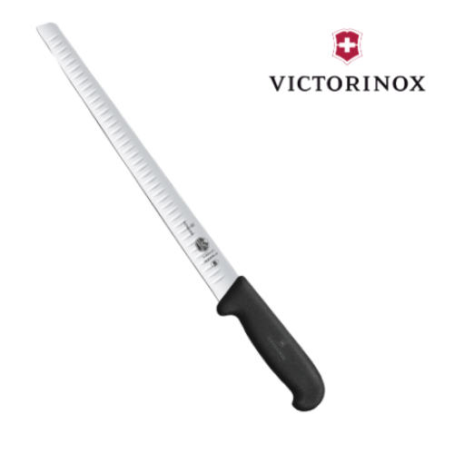 Faca Para Presunto C/Alveolos 30Cm Cabo Preto Victorinox    