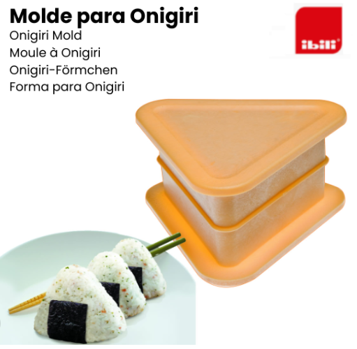 Molde Para Sushi Tipo Onigiri 12X12Cm Em Plastico Ibili     