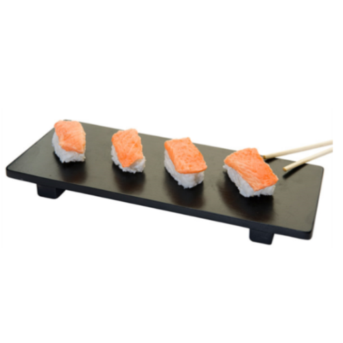 Base Sushi Bamboo 50X23X2,5Cm Preto Bambú                   