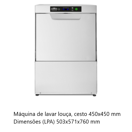 Máquina De Lavar Louça Cesto 450X450Mm Af 45.30 El 230V     