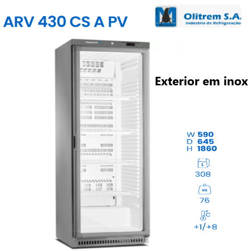 Arm. Frio Positivo Arv 430 Cs A Pv 590X645X1860Mm Olitrem   