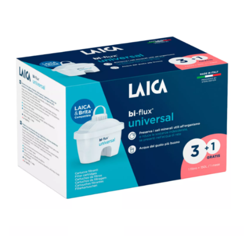 Caixa Com 4 Filtros Bi-Flux Para Jarros Laica               