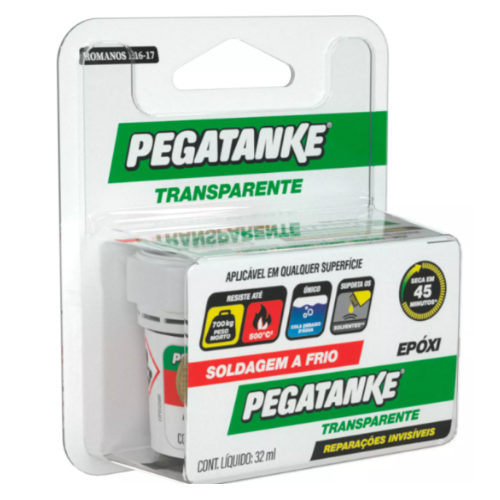 Epóxi Profissional Bicomponente Transparente 44Ml Pegatanke 