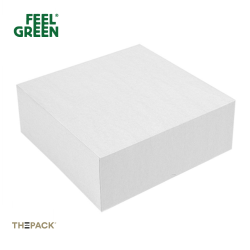 Caixa De Pastelaria Branca Sem Janela 36X36X10Cm  50 Unid   