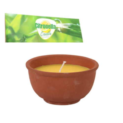 Vela De Citronela Em Terracota Ø13X70Mm                     
