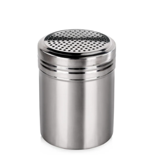 Polvilhador Inox Sem Asa 295Ml 6,5X9Cm                      
