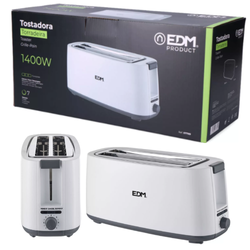 Torradeira  Dupla 1400W  38,2X14,4X17,2Cm White Design      