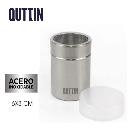 Polvilhador Com Rede Inox 6X8Cm Quttin                      