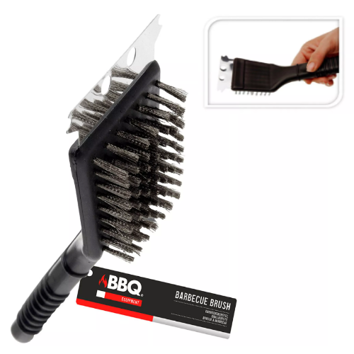 Escova Para Churrasco Com Raspador, 21 Cm                   