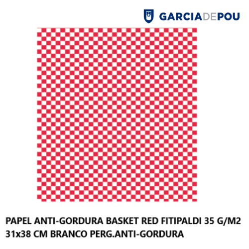 Papel Anti-Gordura Red Fitipaldo 31X38Cm 1000 Folhas        