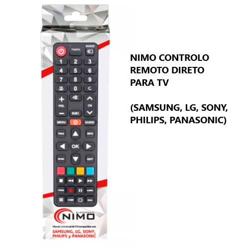 Controlo Remoto Direto Para Tv (Samsung, Lg, Sony, Philips, 