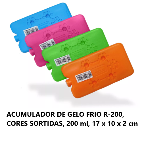 Acumulador De Gelo R-200 Cor Sortida 200 Ml, 17X10X2Cm      