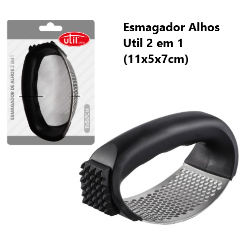 Esmagador Alhos Util 2 Em 1 (11X5X7Cm)                      