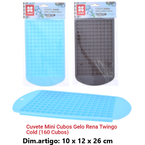 Cuvete Mini Cubos Gelo Rena Twingo Cold 160 Cubos           