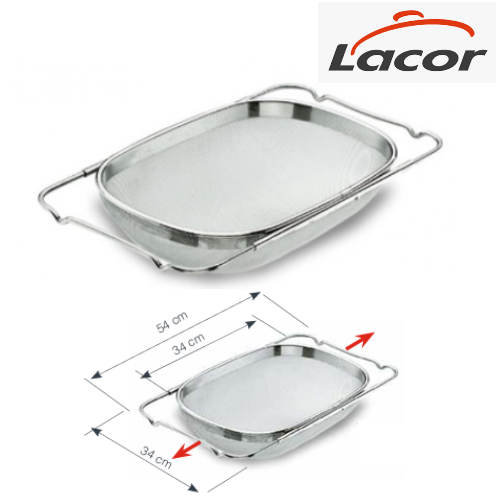 Escorredor Inox Extensivél 34X34/54Cm Lacor                 