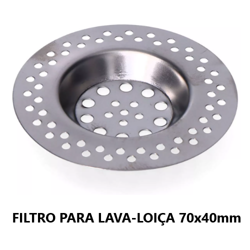Filtro Para Lava-Loiça Inox 70X40Mm                         