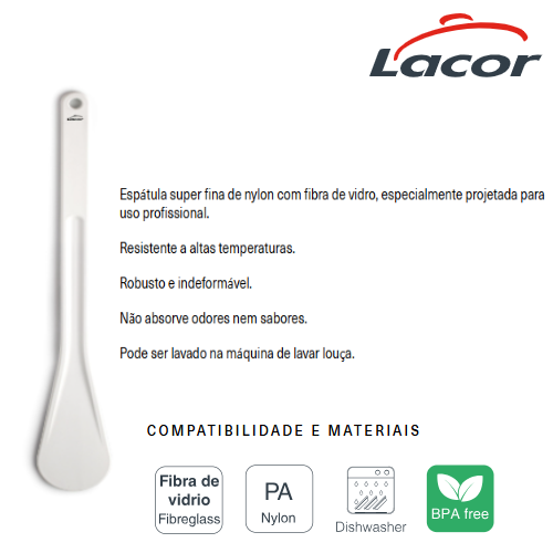 Colher De Cozinha 35Cm  Profissional Nylon Lacor            