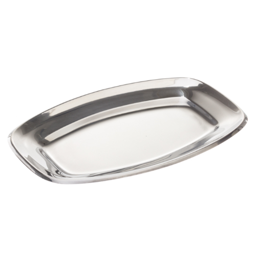 Travessa Inox Modelo Italiano  30X20X2,3Cm                  
