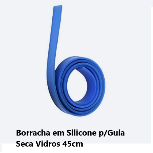 Borracha Em Silicone P/Guia Seca Vidros 45Cm                