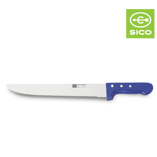 Faca Para Peixe C/Serrilha Cabo Azul Professional 26Cm Sico 