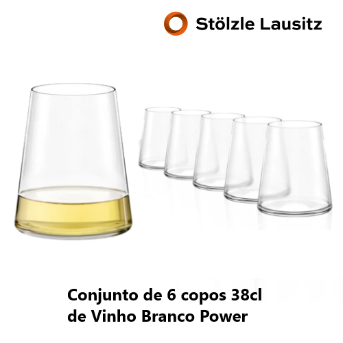 Power Copo De Vinho Branco 38Cl Stolzle Lausitz Pack-6      