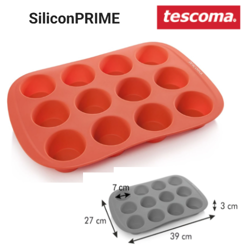 Forma Para 12 Queques Delícia Siliconprime 36X29X3Cm        