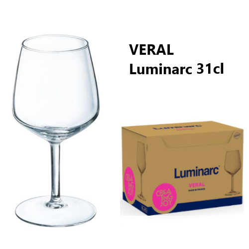 Caixa De 6 Calices Veral 31Cl Luminarc                      