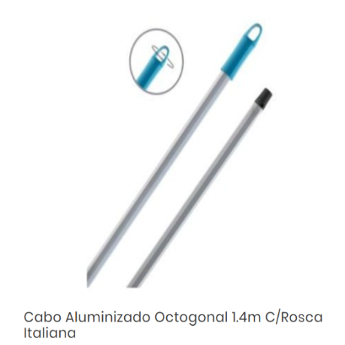 Cabo Aluminizado Octogonal 1.4M C/Rosca Italiana            