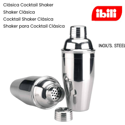 Cocktail Shaker Clássico Inox 0,7Lt  Ibili                  