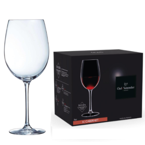 Caixa 6 Çalices  75Cl  Tulip  Cabernet Chef &amp; Sommelier     