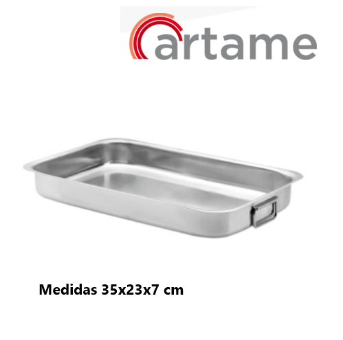 Assadeira Inox C/Asas 19935 35X23X7                         