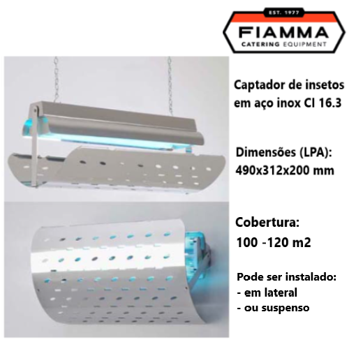 Captador De Insectos Em Aço Inox Ci 16.3 Fiamma             
