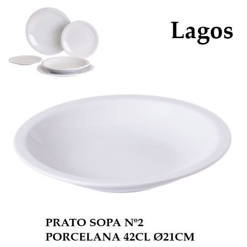 Prato Sopa Aba Estreita Nº2 21 Cm Modelo Lagos              