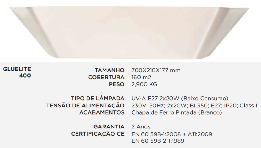 Insetocolador Gluelite 400 Branco                           